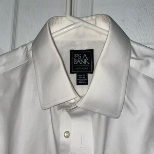 Jos. A. Bank Traveler Slim Fit Ivory Dress Shirt